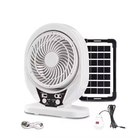 Ventilateur de table, solaire rechargeable